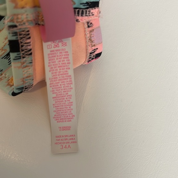 Victorias Secret Gorgeous Swim String Bikini Top. Size 34A - Picture 3 of 5